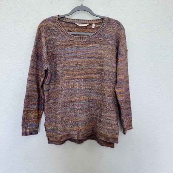 Soft Surroundings Mina Spacedye Knit Pullover Sweater 2ED38 Womens size Medium - Picture 1 of 8